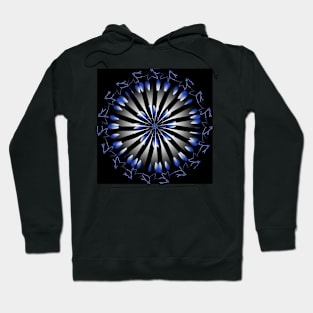 Blue abstract design Hoodie